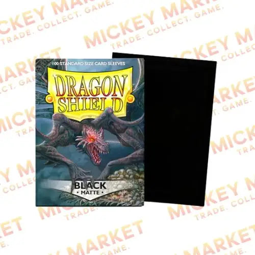 Mickey Market Accessori Dragon Shield Standard Sleeves 100 Sleves Matte Black AT-11002