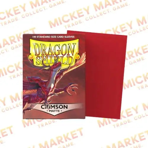 Mickey Market Accessori Dragon Shield Standard Sleeves 100 Sleves Matte Crimson AT-11021