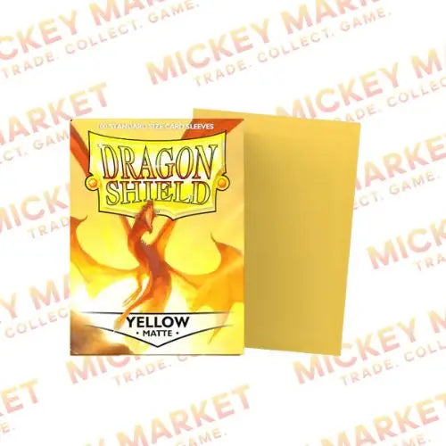 Mickey Market Accessori Dragon Shield Standard Sleeves 100 Sleves Matte Yellow AT-11014