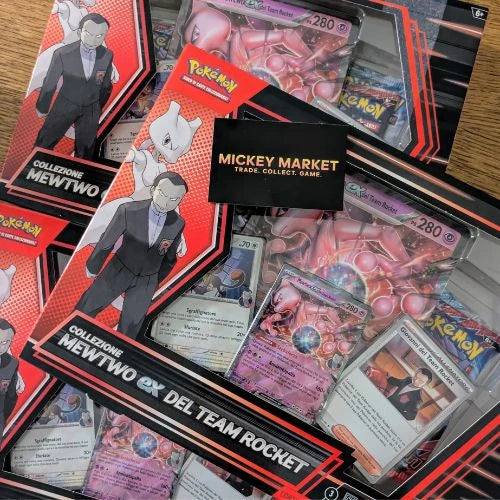 Mickey Market Collezione Pokemon MewTwo Ex del Team Rocket ITA Italiano