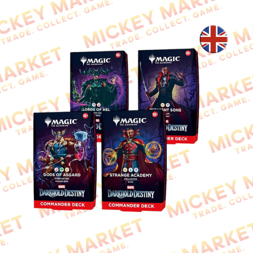 Mickey Market Magic The Gathering Marvel Darkhold Destiny Commander Box 4 Deck ENG Inglese