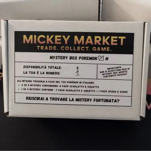 Mickey Market Mistery Box 01 Pokemon ITA Italiano F2