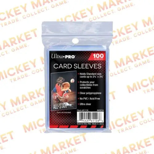 Mickey Market Accessori Ultra Pro Card Soft Sleeves 100pz for Standard Size Cards