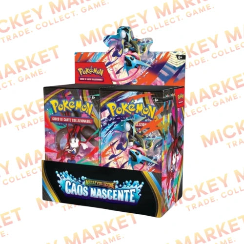 Mickey Market Booster Box 36 Bustine Pokemon Caos Nascente ITA Italiano