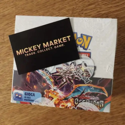 Mickey Market Booster Box 36 Bustine Pokemon Ossidiana Infuocata ITA Italiano