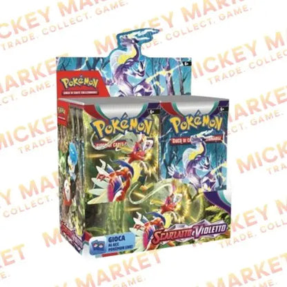 Mickey Market Booster Box 36 Bustine Pokemon Scarlatto e Violetto ITA Italiano