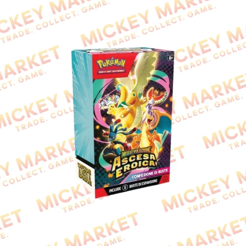 Mickey Market Booster Box Pokemon 6 Bustine Ascesa Eroica ITA