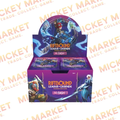 Mickey Market Booster Box Riftbound League of Legends TCG Unleashed ENG Inglese