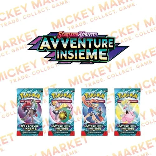 Mickey Market Bustine Singole Pokemon Scarlatto e Violetto Avventure Insieme ITA Italiano
