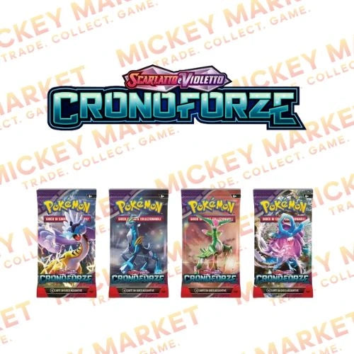 Mickey Market Bustine Singole Pokemon Scarlatto e Violetto Cronoforze ITA Italiano
