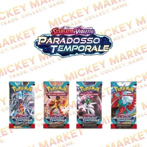 Mickey Market Bustine Singole Pokemon Scarlatto e Violetto Paradosso Temporale ITA Italiano
