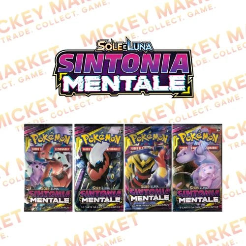 Mickey Market Bustine Singole Pokemon Sole e Luna Sintonia Mentale ITA Italiano