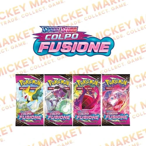 Mickey Market Bustine Singole Pokemon Spada e Scudo Colpo Fusione ITA Italiano