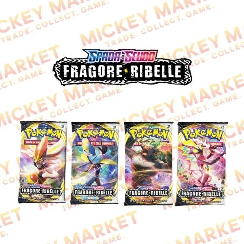 Mickey Market Bustine Singole Pokemon Spada e Scudo Fragore Ribelle ITA Italiano