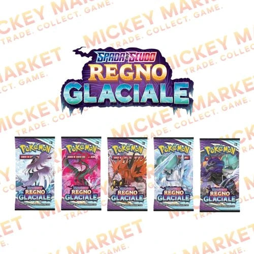 Mickey Market Bustine Singole Pokemon Spada e Scudo Regno Glaciale ITA Italiano