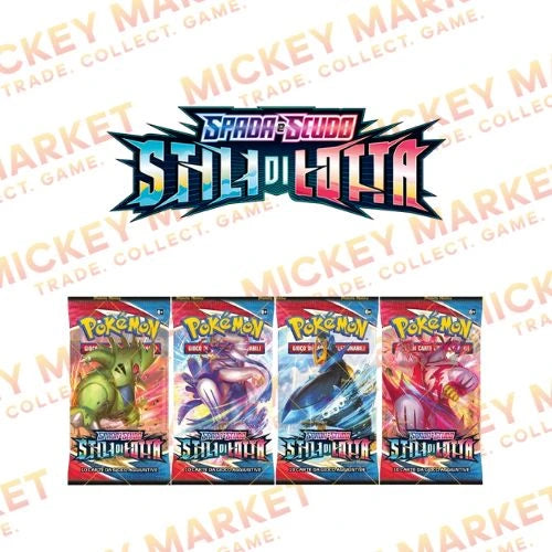 Mickey Market Bustine Singole Pokemon Spada e Scudo Stili di Lotta ITA Italiano