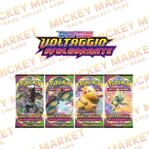 Mickey Market Bustine Singole Pokemon Spada e Scudo Voltaggio Sfolgorante ITA Italiano