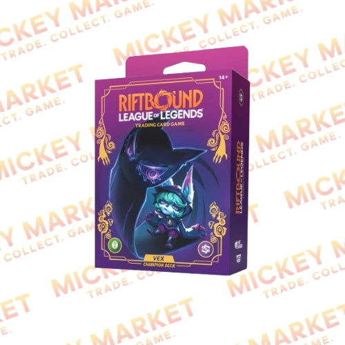 Mickey Market Champion Deck Riftbound League of Legends TCG Unleashed Vex ENG Inglese