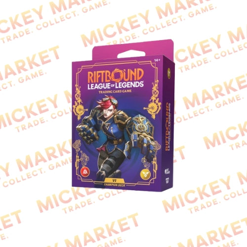 Mickey Market Champion Deck Riftbound League of Legends TCG Unleashed Vi ENG Inglese