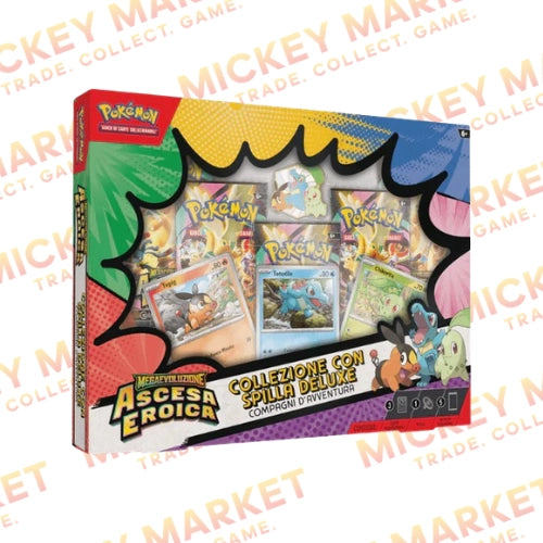 Mickey Market Collezione Con Spilla Deluxe Compagni D'Avventura Pokemon ITA Italiano