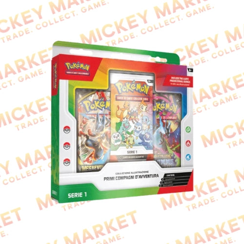 Mickey Market Collezione Illustrazione Primi Compagni D'Avventura Pokemon ITA Italiano
