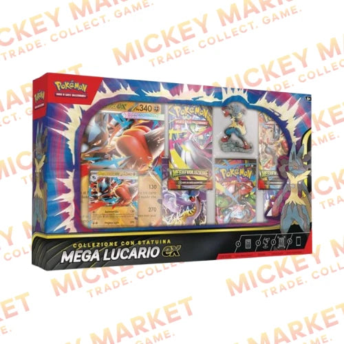 Mickey Market Collezione con Statuina Mega Lucario EX Pokemon ITA Italiano