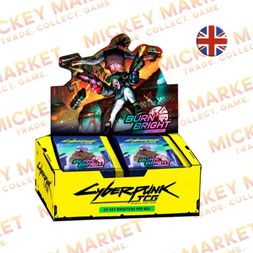 Mickey Market Cyberpunk TCG Edgerunners Burn Bright Booster Box Inglese ENG