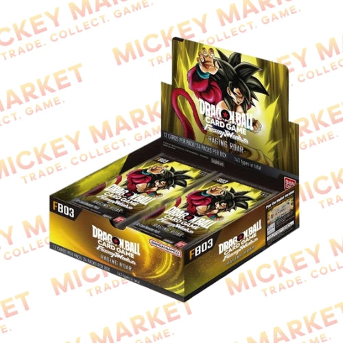 Mickey Market Dragon Ball Super Fusion World FB-03 Raging Roar Booster Box ENG Inglese