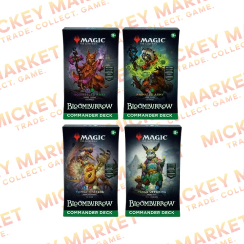 Mickey Market Magic The Gathering Bloomborrow Commander Box 4 Deck ENG Inglese