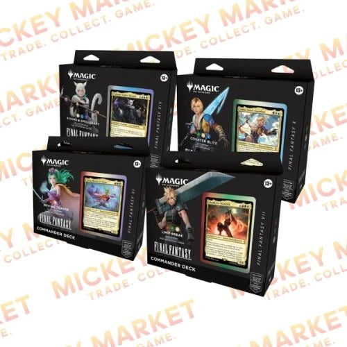 Mickey Market Magic The Gathering Final Fantasy Commander Box 4 Deck ITA Italiano