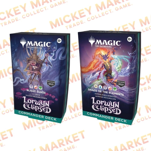 Mickey Market Magic The Gathering Lorwyn Eclipsed Commander Box 2 Deck ENG Inglese