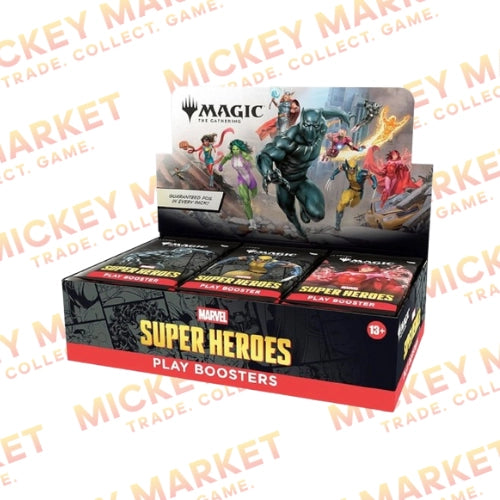 Mickey Market Magic The Gathering Marvel Super Heroes Play Booster Box ENG Inglese