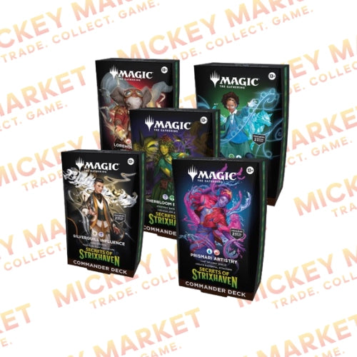 Mickey Market Magic The Gathering Secrets Of Strixhaven Commander Box 5 Deck ENG Inglese
