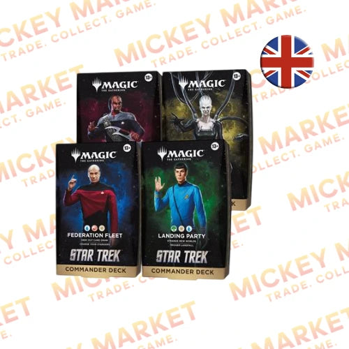 Mickey Market Magic The Gathering Star Trek Commander Box 4 Deck ENG Inglese