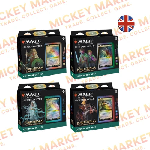 Mickey Market Magic The Gathering The Lord of the Rings Tales of Middle-earth Commander Box 4 Deck ENG