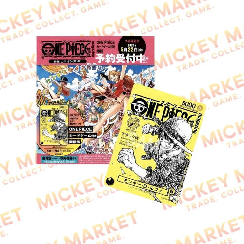 Mickey Market One Piece Magazine 21 Heroine Special + Luffy ST29-001 JAP Giapponese