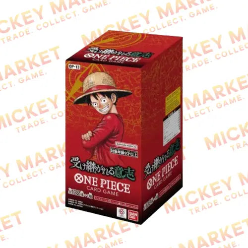 Mickey Market One Piece OP-13 Carrying On His Will JAP Booster Box Giapponese