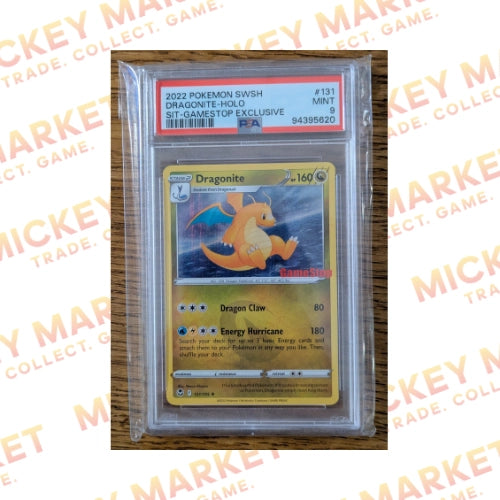 Mickey Market Pokemon Dragonite 131 Silver Tempest Game Stop Exclusive ENG PSA 9