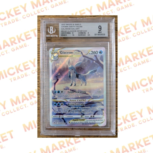 Mickey Market Pokemon Glaceon V ASTRO GG40 Zenit Regale ITA BGS 9