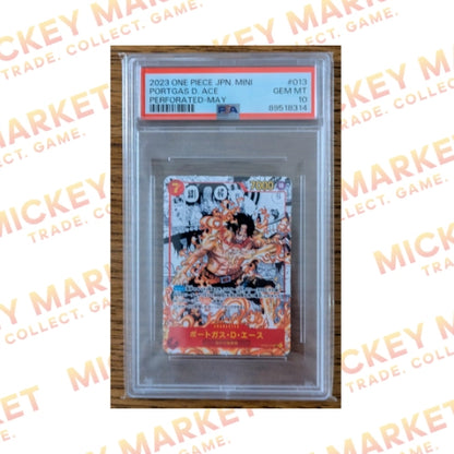 Mickey Market Pokemon Portgas D Ace Mini Manga Promo Saikyo Jump ENG PSA 10