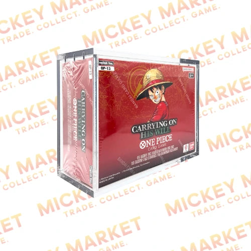 Mickey Market Teca in Plexiglass Magnetica per Booster Box One Piece ENG