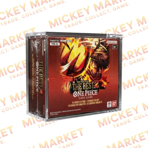Mickey Market Teca in Plexiglass Magnetica per Booster Box One Piece PRB ENG Inglese