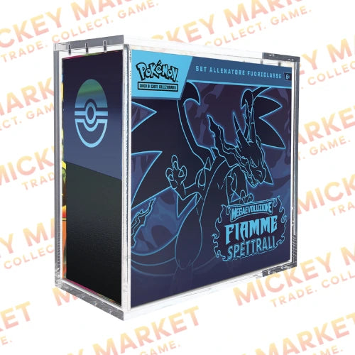 Mickey Market Teca in Plexiglass Magnetica per  Set Allenatore Fuoriclasse Pokemon ITA e ENG