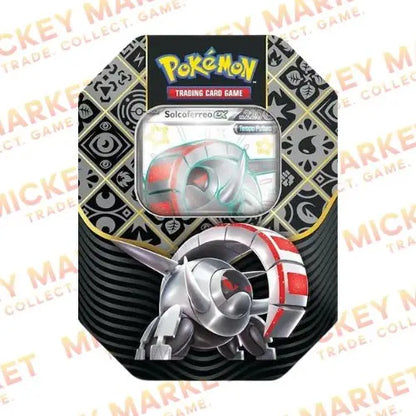 Mickey Market Tin da Collezione Pokemon Destino di Paldea Solcoferreo-ex ITA Italiano