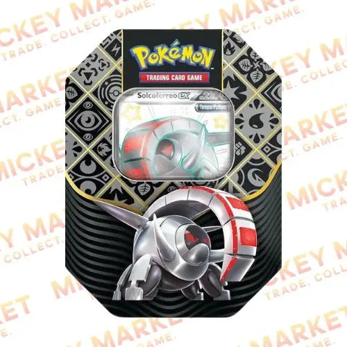 Mickey Market Tin da Collezione Pokemon Destino di Paldea Solcoferreo-ex ITA Italiano