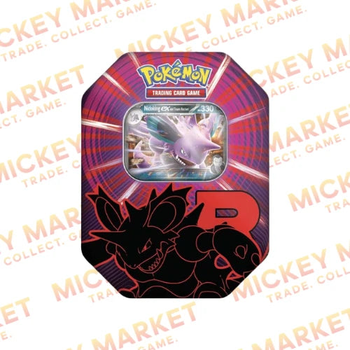 Mickey Market Tin da Collezione Team Rocket Pokemon Nidoking Ex ITA Italiano