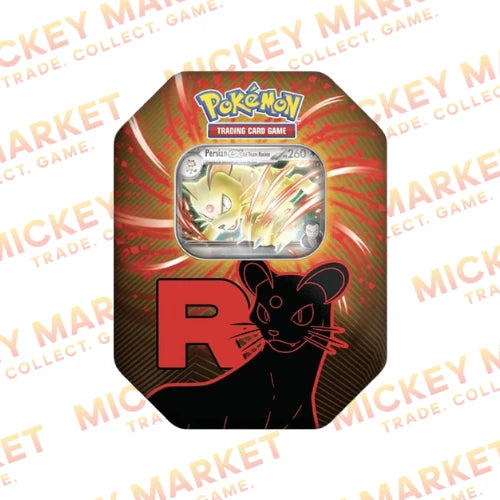 Mickey Market Tin da Collezione Team Rocket Pokemon Persian Ex ITA Italiano